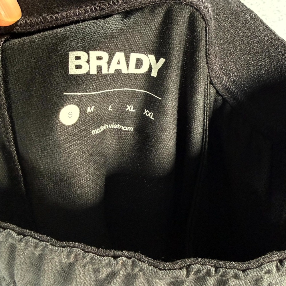 Brady Brand Athletic Shorts Men's Small Black Elastic Waist Workout Pull On - Picture 9 of 11